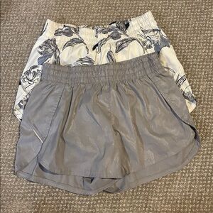 Set of 2 Athleta running shorts, small, gently worn